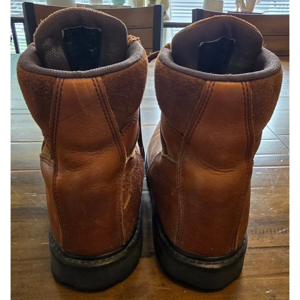 Wolverine Raider Mens 10.5 EW Brown Leather Work‎ Boots W04013 EH Rated